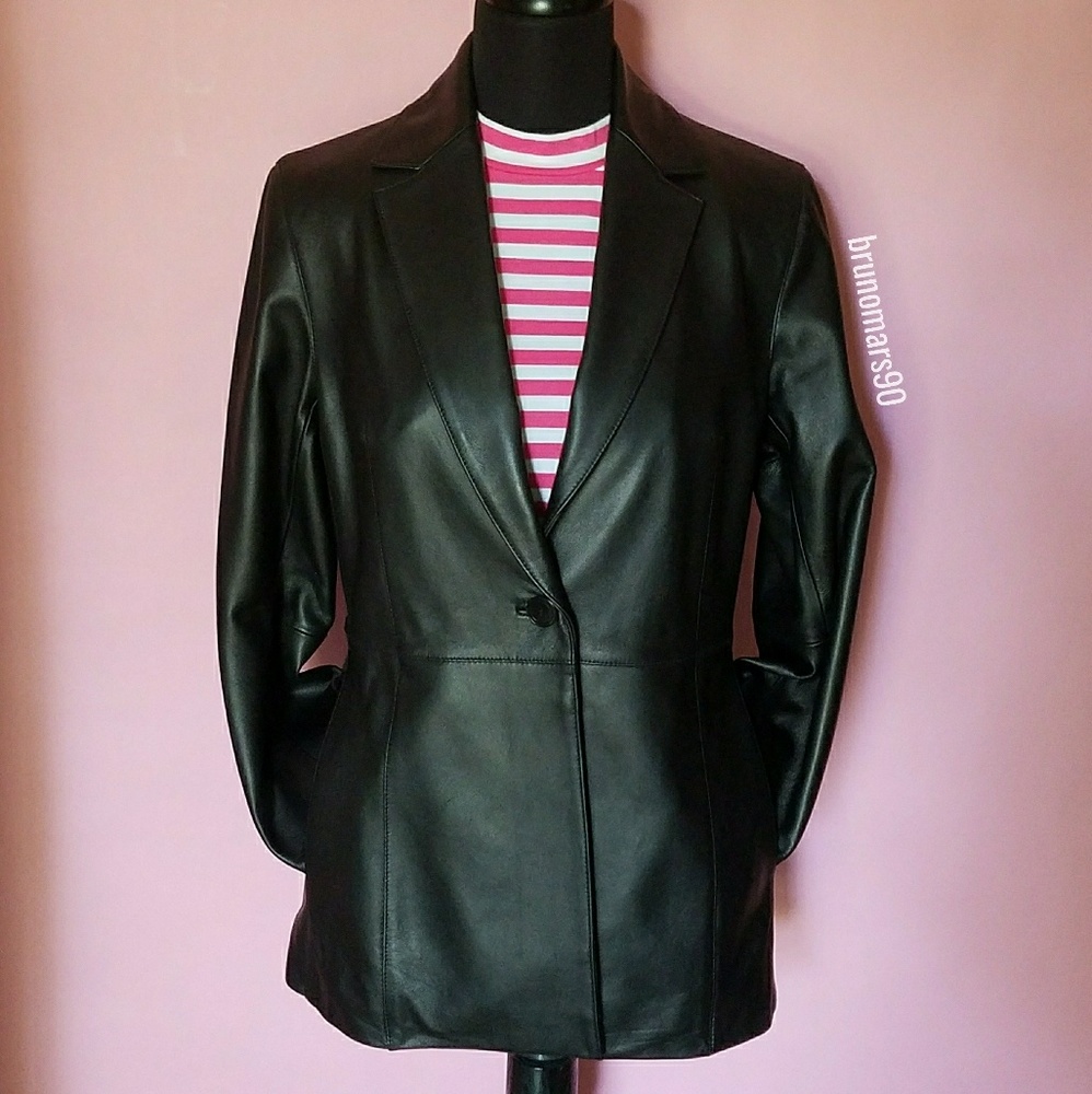 🆕✨HP✨ Valerie Stevens Leather Jacket - Picture 1 of 7